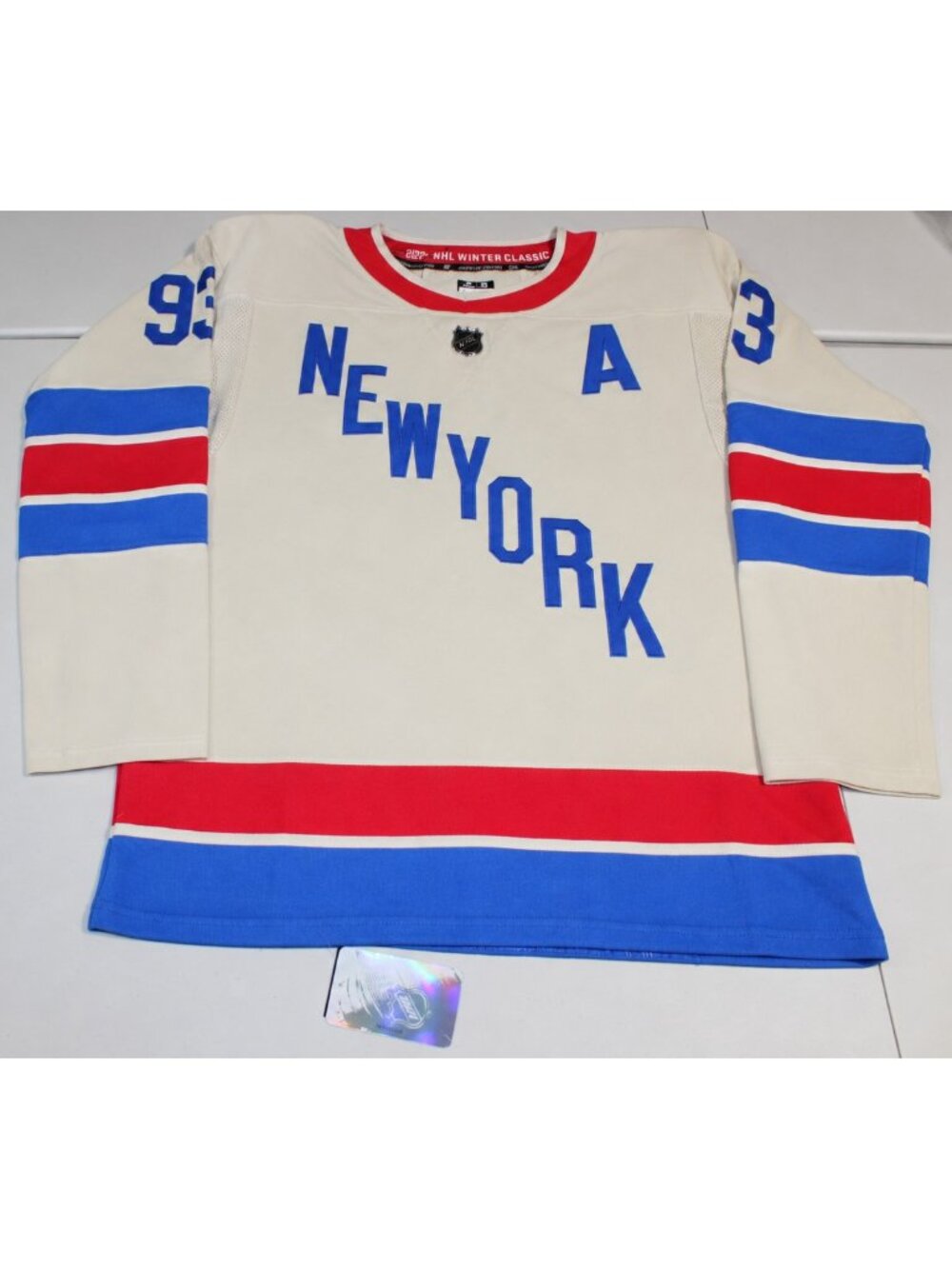 2026 Winter Classic NHL New York Rangers Mika Zibanejad #93 Jersey Large NWT